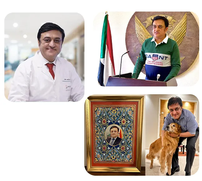 Dr. Arun Saroha performing neurosurgery at Max Hospital